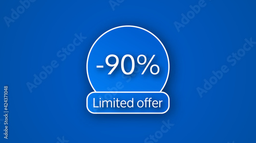 Blue limited offer banner