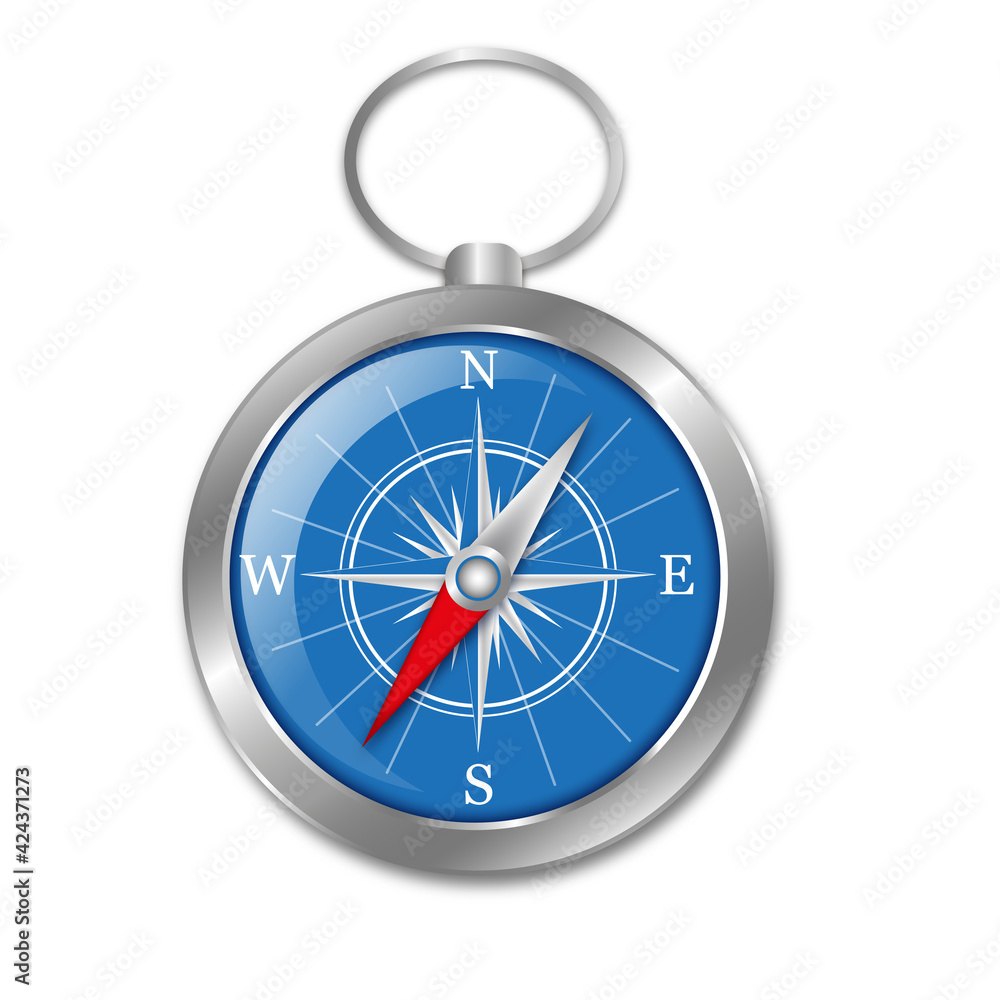 Compass on white background Compass on white background