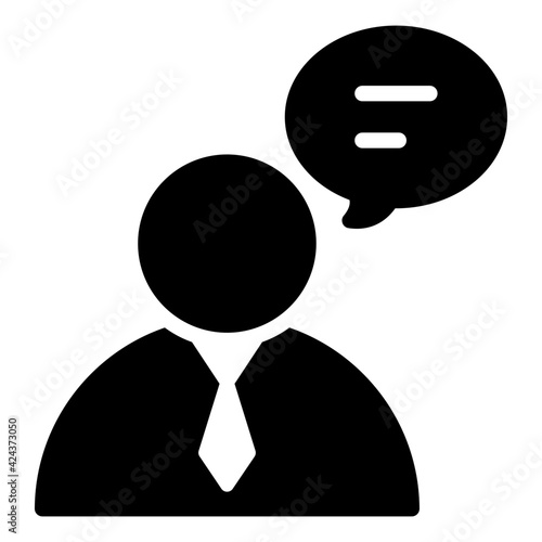 A solid design, icon of business chant