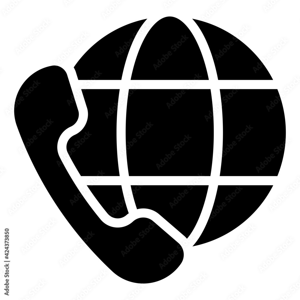 A solid design, icon of global conversation A solid design, icon of global conversation