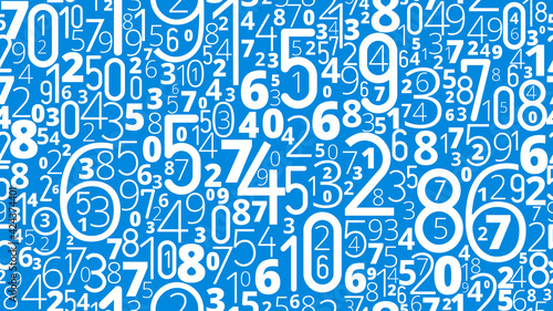 Numbers vector background photo