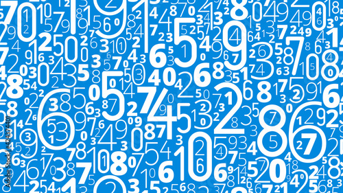 Numbers vector background