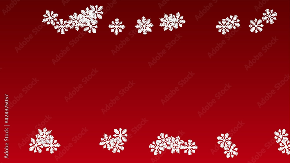 Christmas Vector Background with Falling Snowflakes. Isolated on Red Background. Realistic Snow Sparkle Pattern. Snowfall Overlay Print. Winter Sky. Papercut Snowflakes. Christmas Vector Background with Falling Snowflakes. Isolated on Red Background. Realistic Snow Sparkle Pattern. Snowfall Overlay Print. Winter Sky. Papercut Snowflakes.