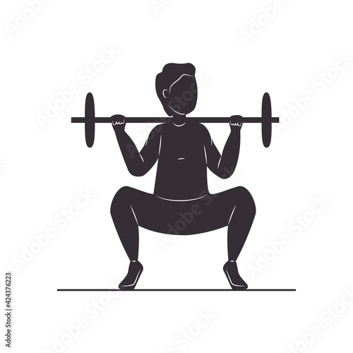 weight lifting silhouette