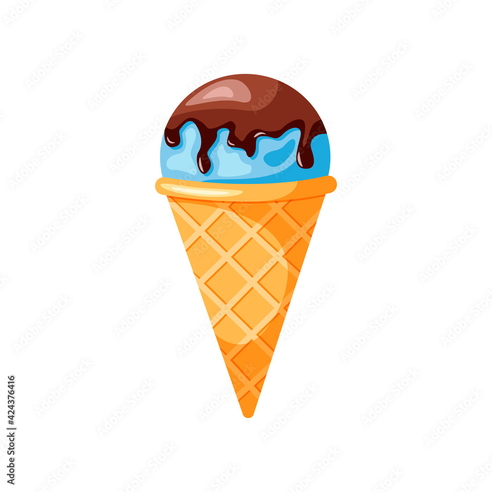 Ice cream flat icon. Ice cream isolated on white background. Ice cream flat icon. Ice cream isolated on white background.