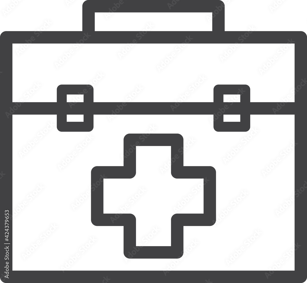 Fototapeta premium Healthcare and Medicine Line Icons. Editable Stroke. For Mobile and Web.