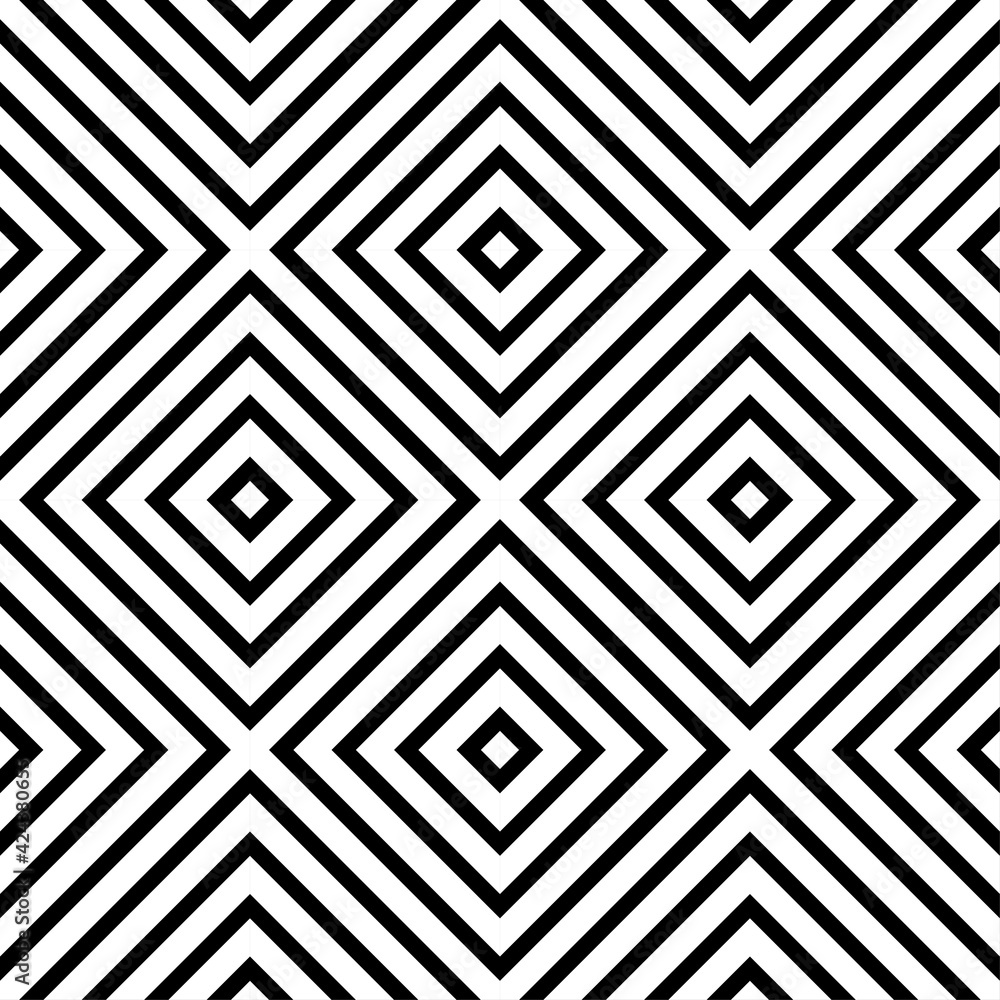 Geometric shapes made of stripes. Simple design in geometric composition. Seamless pattern. Vector illustration for web design or print. Geometric shapes made of stripes. Simple design in geometric composition. Seamless pattern. Vector illustration for web design or print.