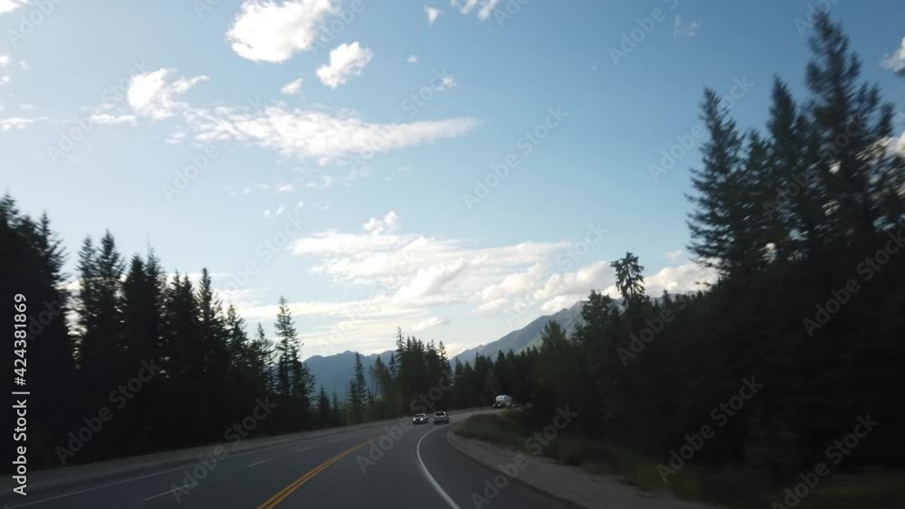 Gimbal Driving in British Columbia, Canada during a summer afternoon Gimbal Driving in British Columbia, Canada during a summer afternoon