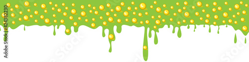 Colorful glaze for baked products. Glaze topping for donuts, cupcakes and Easter cakes. Vector Illustration