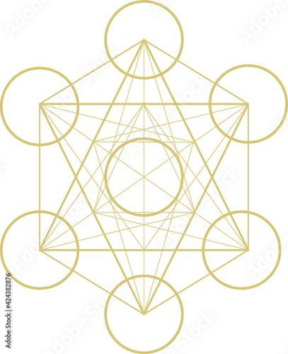 mystical geometry symbol. Linear alchemy, philosophical sign. For the music album cover, poster, flyer, sacramental logo design. Astrology, imagination, creativity, superstition and religion concept.