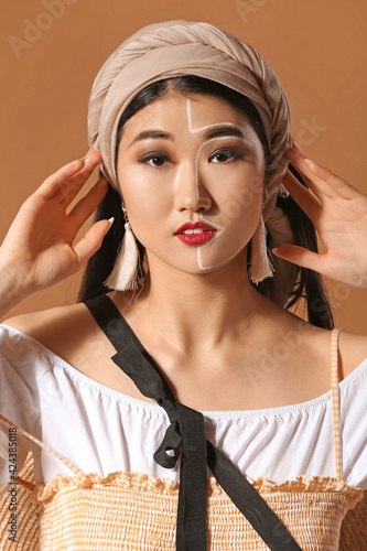 Portrait of stylish Asian w...