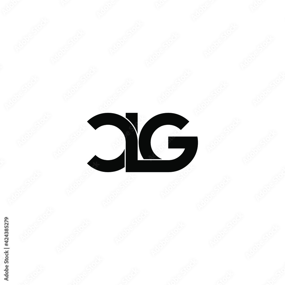 clg letter original monogram logo design clg letter original monogram logo design