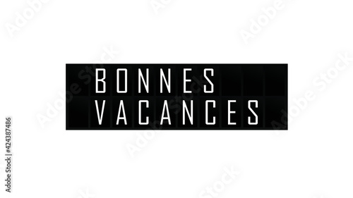 bonnes vacances
