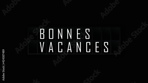 bonnes vacances
