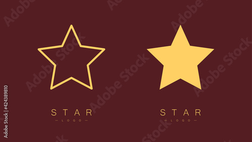 Fototapeta Naklejka Na Ścianę i Meble -  Star logos. Vector illustration in modern style