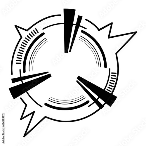 Geometric circular neon equalizer. Eq round audio soundwaves. Round music equalizer scale. Vector illustration.
