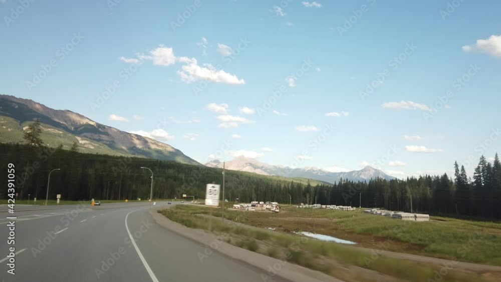 Gimbal Driving in British Columbia, Canada during a summer afternoon Gimbal Driving in British Columbia, Canada during a summer afternoon