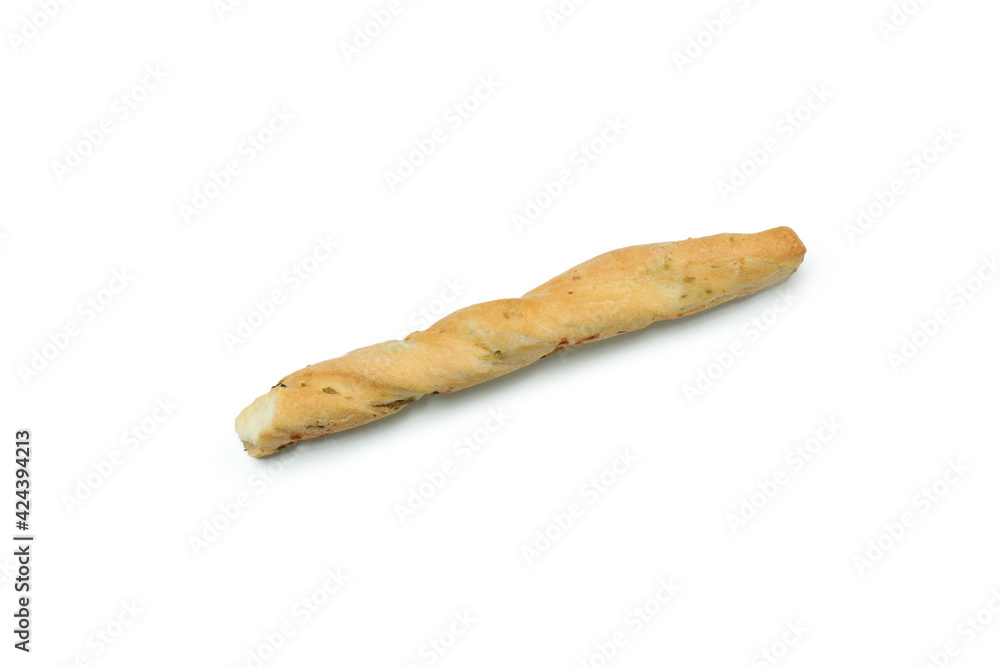 Tasty grissini breadstick isolated on white background Tasty grissini breadstick isolated on white background