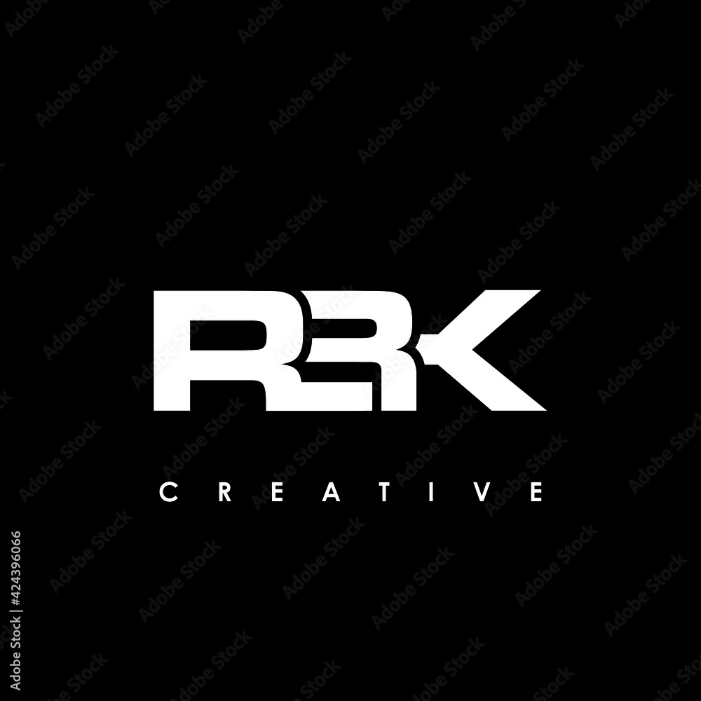RBK Letter Initial Logo Design Template Vector Illustration RBK Letter Initial Logo Design Template Vector Illustration