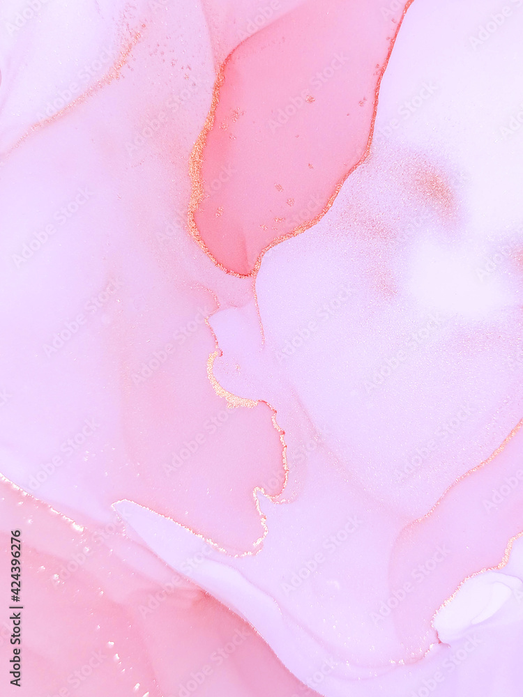 Alcohol Ink. Art Hand Artistic Design. Sea Foil Alcohol Ink. Art Hand Artistic Design. Sea Foil