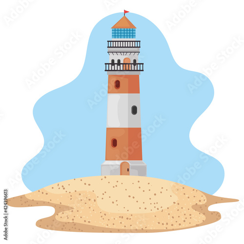 lighthouse seascape scene