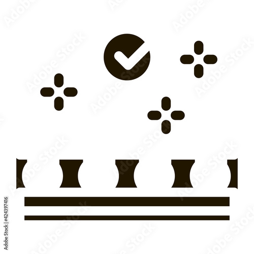 well epilated skin glyph icon vector. well epilated skin sign. isolated symbol illustration