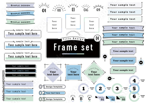 Title Design Frame set
