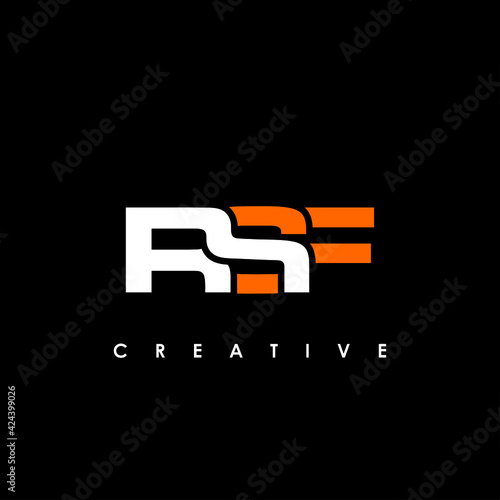 RSF Letter Initial Logo Design Template Vector Illustration photo