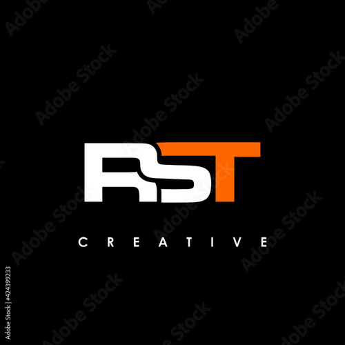 RST Letter Initial Logo Design Template Vector Illustration photo