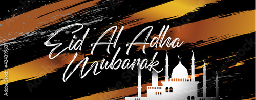 Poster for muslim religion holiday. Vector illustration.