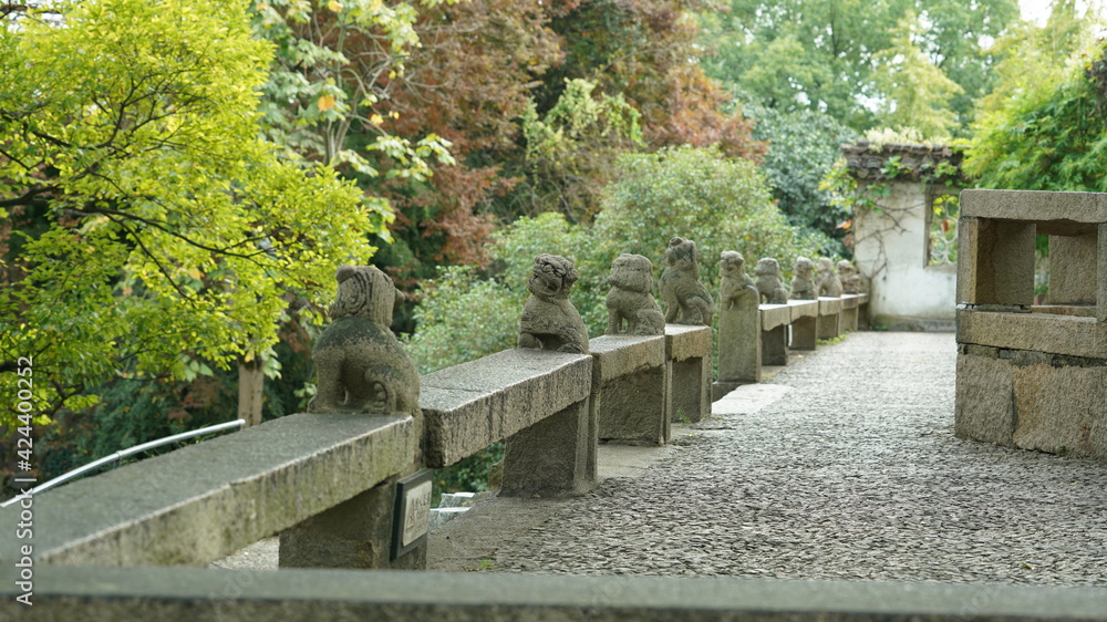 The old stone sculpture view located in the old and classical Chinese garden The old stone sculpture view located in the old and classical Chinese garden