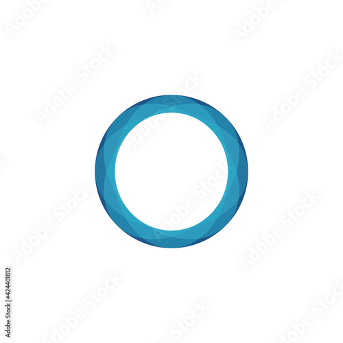 Colored logo icon, circle. Vector illustration eps 10