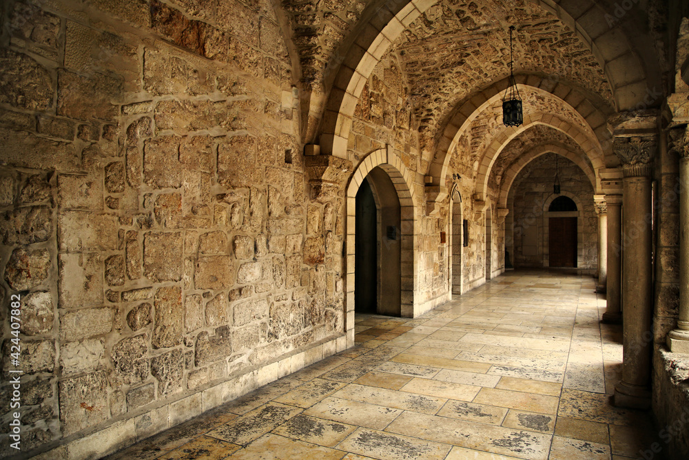 Obraz premium Franciscan Monastery of Saint Catherine in Bethlehem