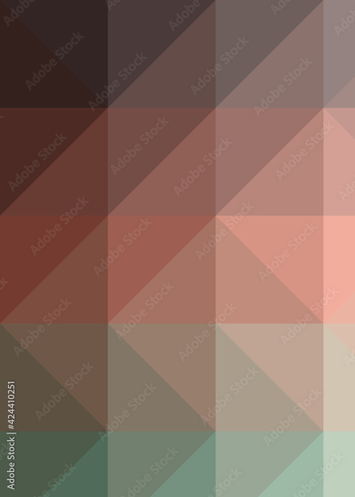 Abstract color Low-Polygones Generative Art background illustration