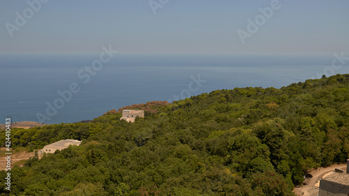 View of the Ionian Sea from Mount Erice 