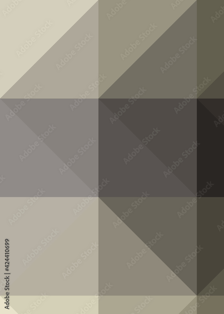 Fototapeta premium Abstract color Low-Polygones Generative Art background illustration