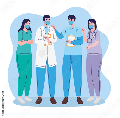 doctors staff standing