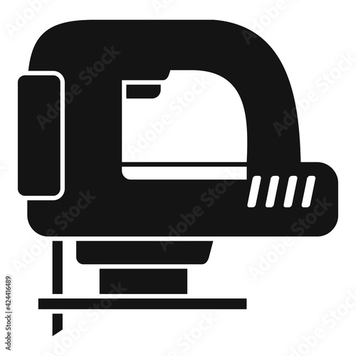 Electric saw icon, simple style