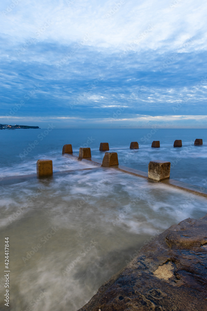 Dawn view of Coogee Beach, Sydney, Australia. Dawn view of Coogee Beach, Sydney, Australia.