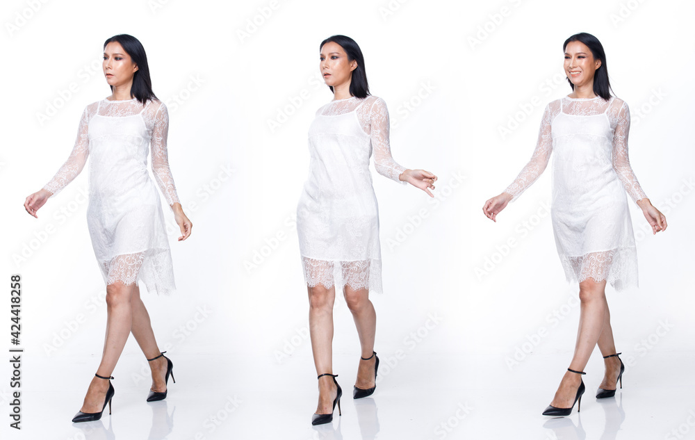 Fashion Beauty lgbt transgender Woman has short straight black hair lisolated Fashion Beauty lgbt transgender Woman has short straight black hair lisolated