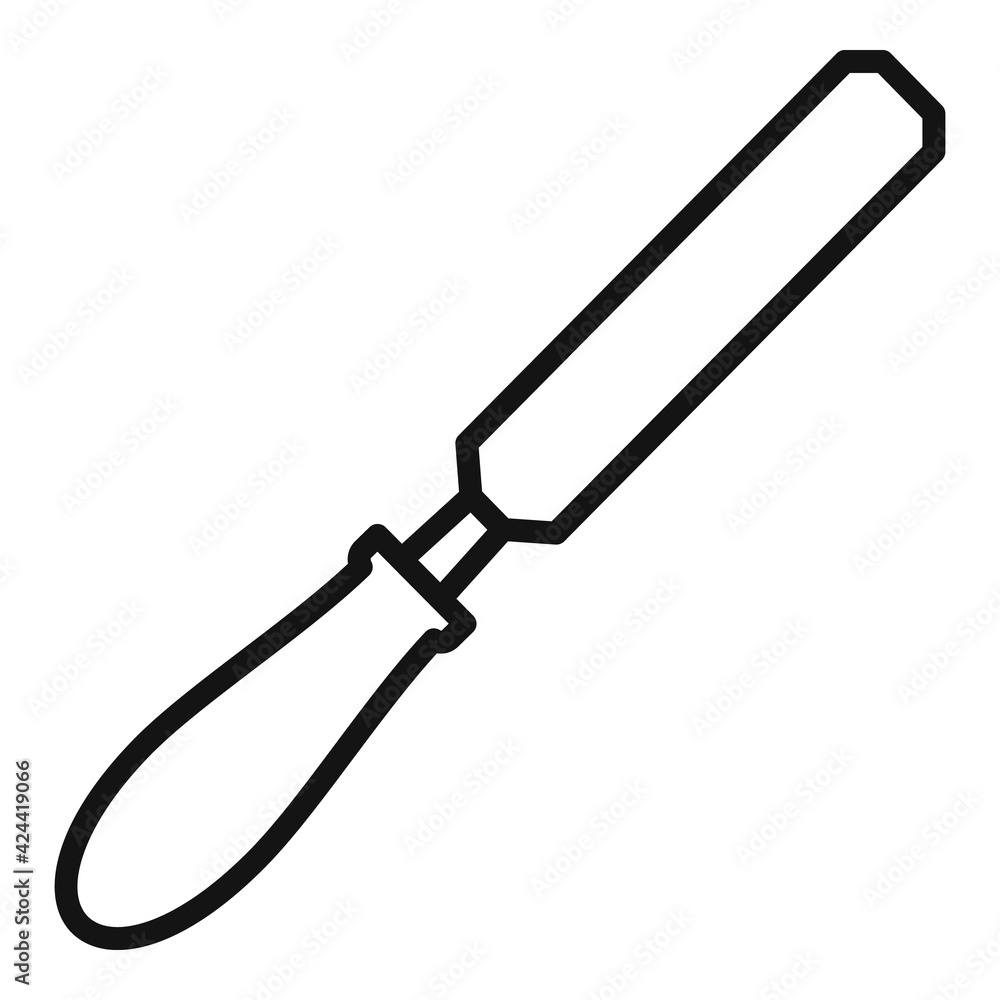 Carpenter file icon, outline style Carpenter file icon, outline style