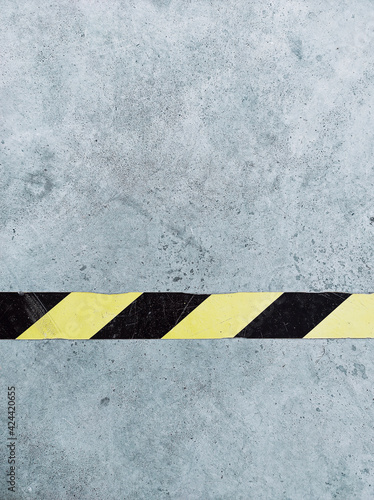 Grunge background with a line what is a sign of caution