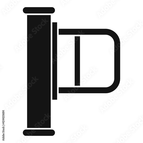 Door turnstile icon, simple style