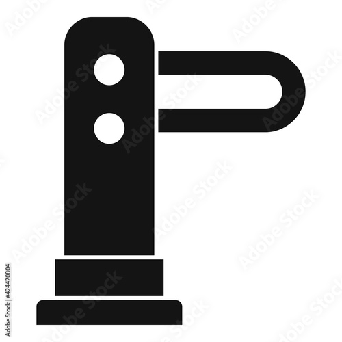 Technology turnstile icon, simple style