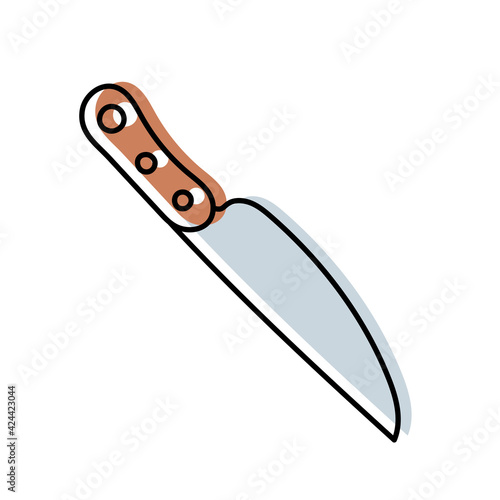 Kitchenware sketch. Doodle line vector kitchen utensil and tool. Cutlery illustration
