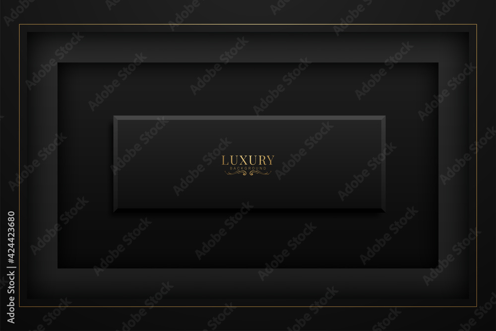 Black abstract background with luxury gradient geometric elements Black abstract background with luxury gradient geometric elements