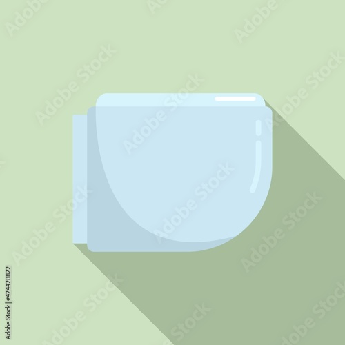 Hygiene bidet icon, flat style