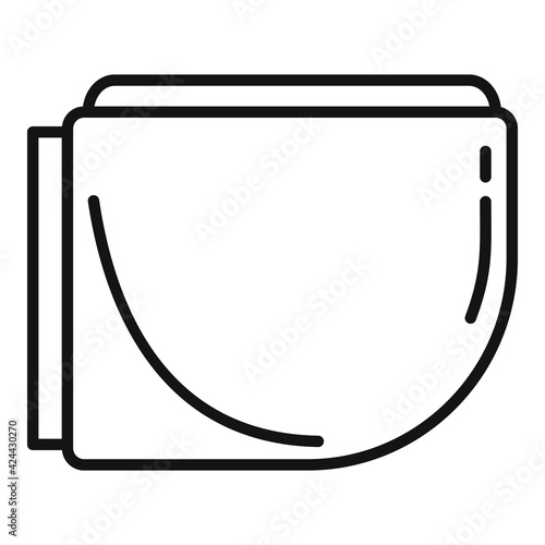 Apartment bidet icon, outline style