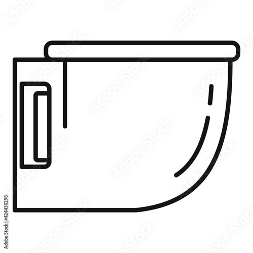 Modern bidet icon, outline style
