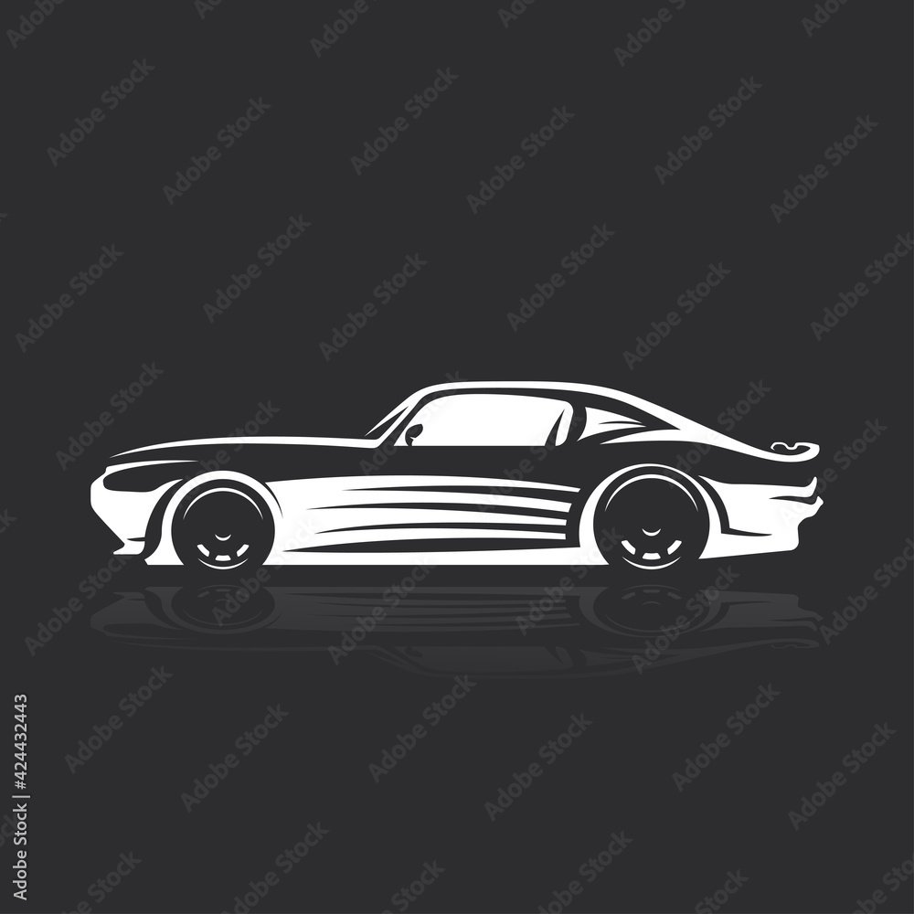 Fototapeta premium Car logo, emblems, badges. Logo for service car repair, and other design elements.